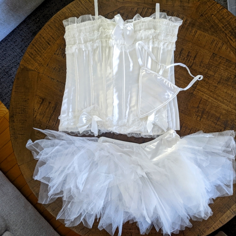 Bridal Tutu Corset set, Med.